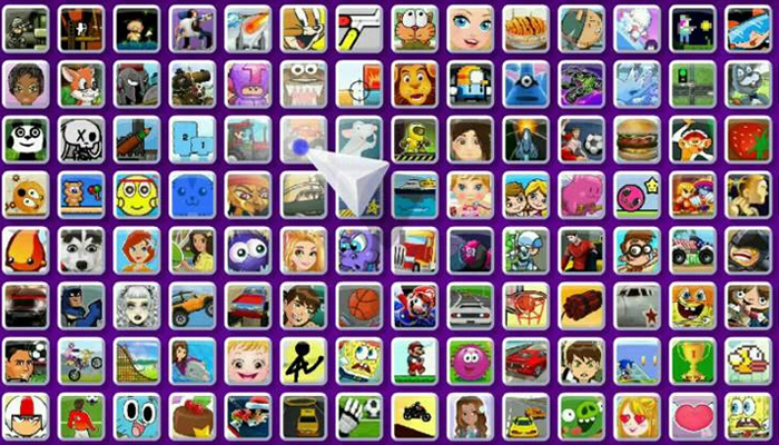 Clipart of several small icons of different web games